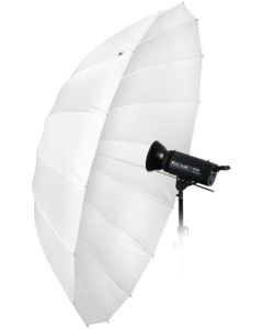 Fotodiox Pro 72in Parabolic Shoot-Through Umbrella - 16-Rib Translucent Photographic Umbrella