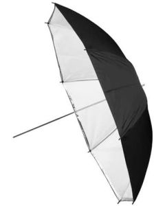 Fotodiox Premium Grade Studio Umbrella - 40" Black & White Reflective, Convertible to Shoot Through with Removable Black Cover